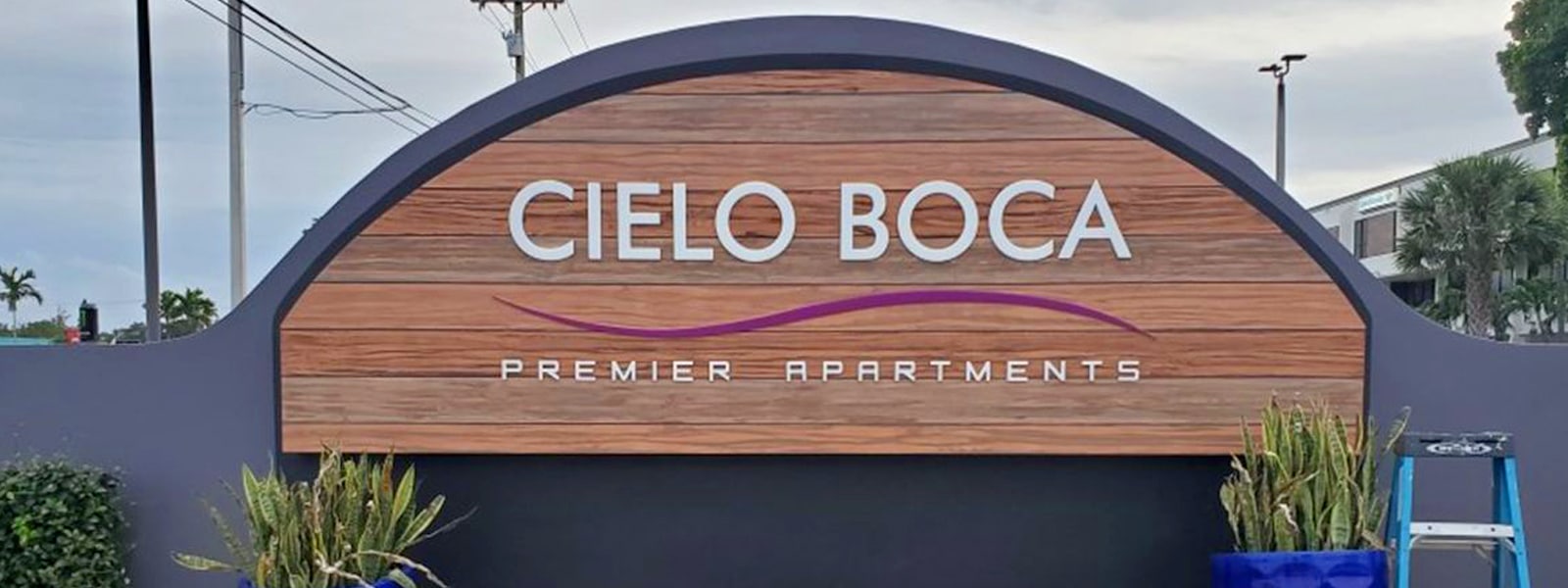 Cielo Boca Monument Signage Rebranding